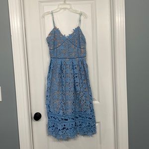 Baby blue laces Beautiful lady size large